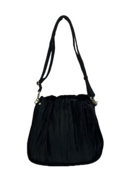 Mila Louise PERCY VFR - TOILE/CUIR - NOIR seau froncé m percy Sacs à mains