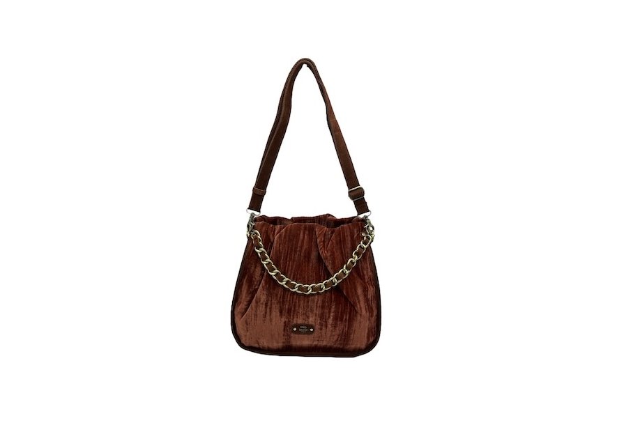 Mila Louise PERCY VFR - TOILE/CUIR - COGNAC seau froncé m percy Sacs à mains