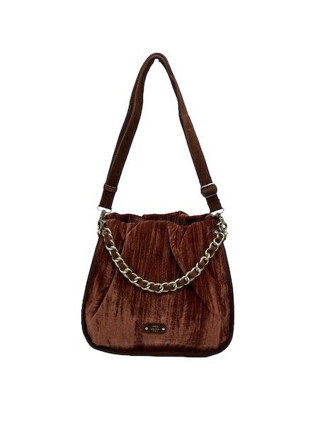 Mila Louise PERCY VFR - TOILE/CUIR - COGNAC seau froncé m percy Sacs à mains