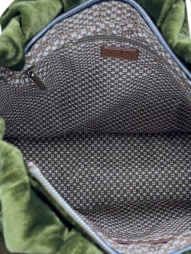 Mila Louise PERCY VFR - TOILE/CUIR - KIWI seau froncé m percy Sacs à mains