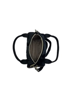 Mila Louise BEE VFR - TOILE/CUIR - NOIR mini sac polochon mila louise bee v Sacs à mains