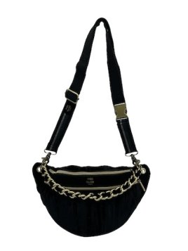 Mila Louise PETRA M VFR - TOILE/CUIR - NOIR banane m petra Sacs à mains