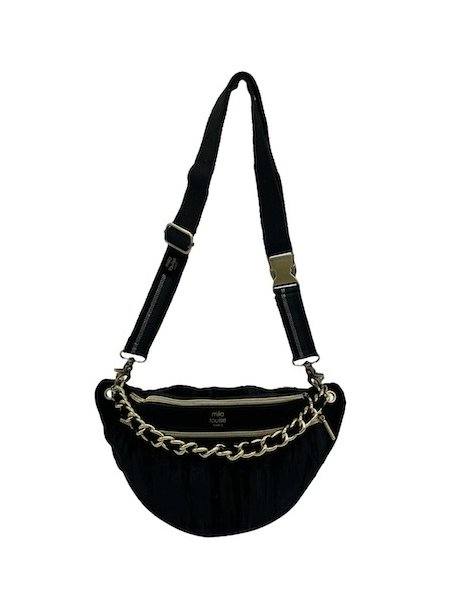 Mila Louise PETRA M VFR - TOILE/CUIR - NOIR banane m petra Sacs à mains