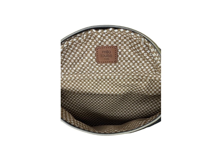 Mila Louise PETRA M VFR - TOILE/CUIR - NOIR banane m petra Sacs à mains