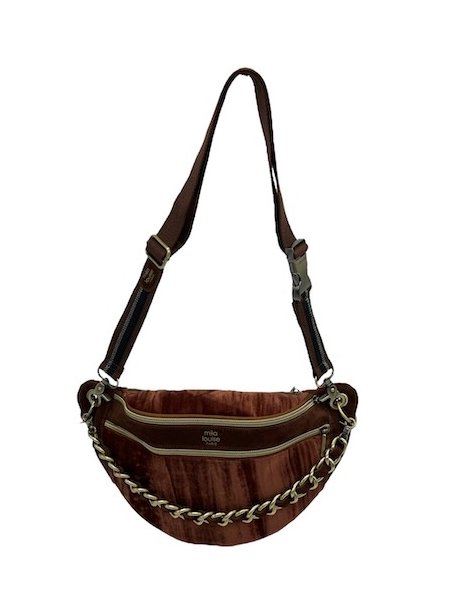 Mila Louise PETRA M VFR - TOILE/CUIR - COGNA banane m petra Sacs à mains