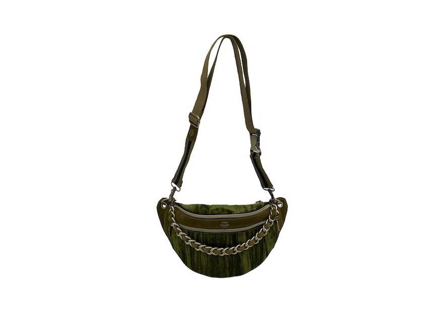 Mila Louise PETRA M VFR - TOILE/CUIR - KIWI banane m petra Sacs à mains