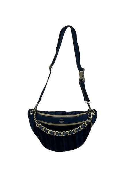 Mila Louise PETRA M VFR - TOILE/CUIR - ENCRE banane m petra Sacs à mains