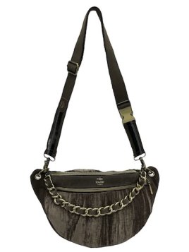 Mila Louise PETRA M VFR - TOILE/CUIR - TAUPE banane m petra Sacs à mains