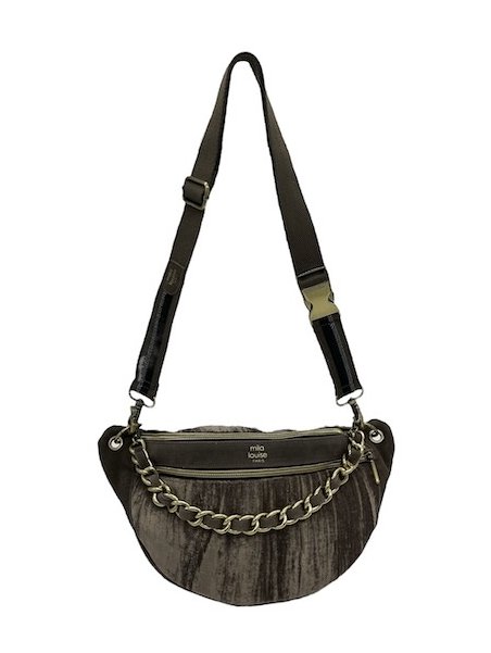 Mila Louise PETRA M VFR - TOILE/CUIR - TAUPE banane m petra Sacs à mains