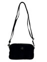 Mila Louise TROTTY VFR - TOILE/CUIR - NOIR mini sac mila louise trotty vfr velours sacs-a-mains