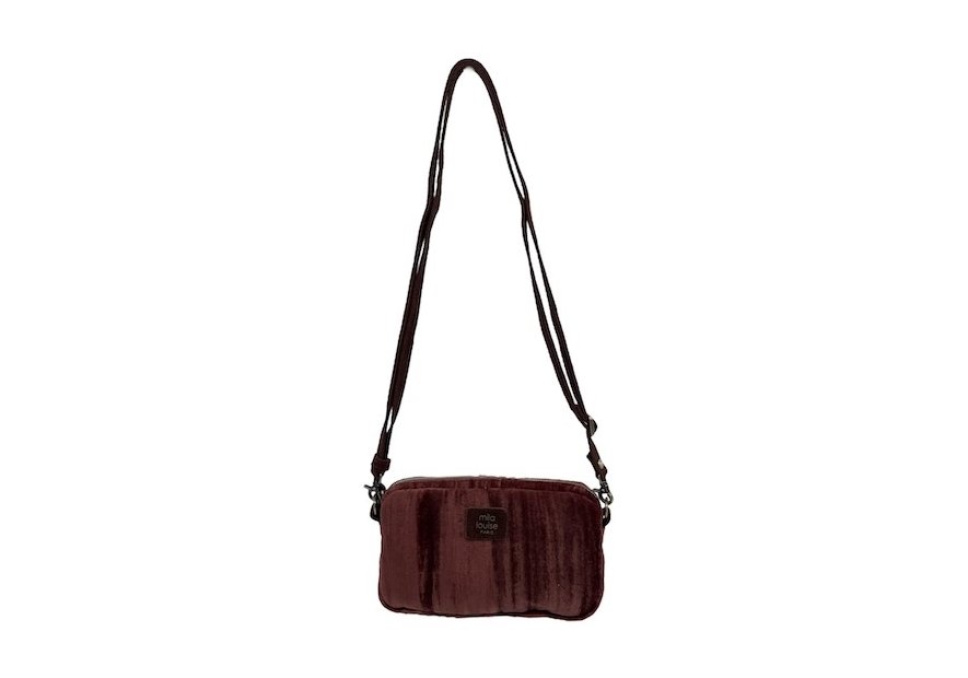 Mila Louise TROTTY VFR - TOILE/CUIR - COGNAC mini sac mila louise trotty vfr velours Sacs à mains