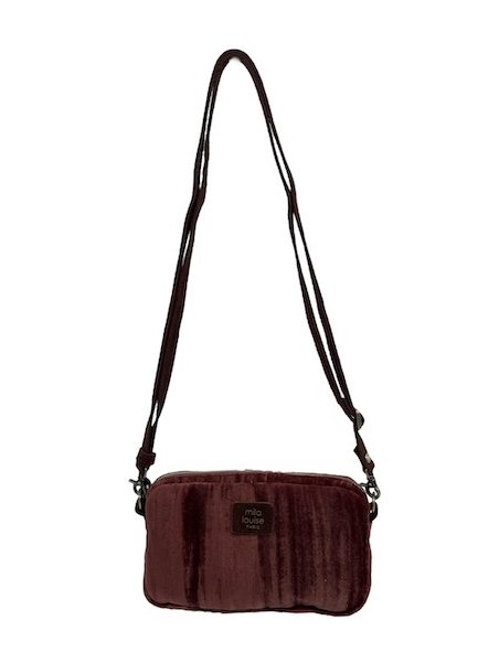 Mila Louise TROTTY VFR - TOILE/CUIR - COGNAC mini sac mila louise trotty vfr velours Sacs à mains