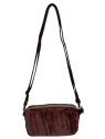 Mila Louise TROTTY VFR - TOILE/CUIR - COGNAC mini sac mila louise trotty vfr velours sacs-a-mains