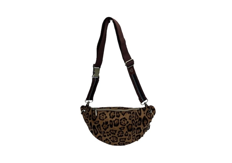 Mila Louise PETRA LP1 - TOILE/CUIR - COGNAC banane l petra Sacs à mains