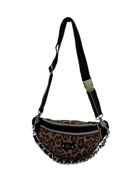 Mila Louise PETRA LP1 - TOILE/CUIR - NOIR/CO banane l petra sacs-a-mains