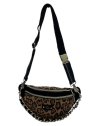 Mila Louise PETRA LP1 - TOILE/CUIR - NOIR/CO banane l petra sacs-a-mains