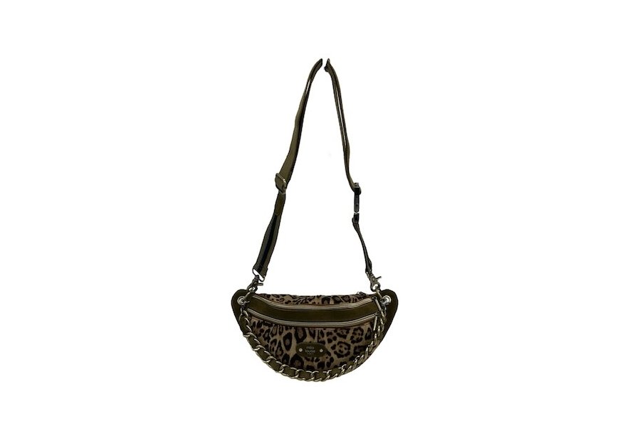 Mila Louise PETRA LP1 - TOILE/CUIR - KIWI banane l petra Sacs à mains