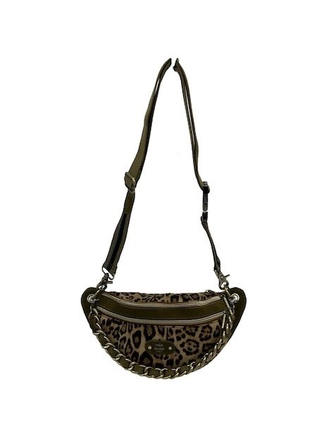 Mila Louise PETRA LP1 - TOILE/CUIR - KIWI banane l petra sacs-a-mains