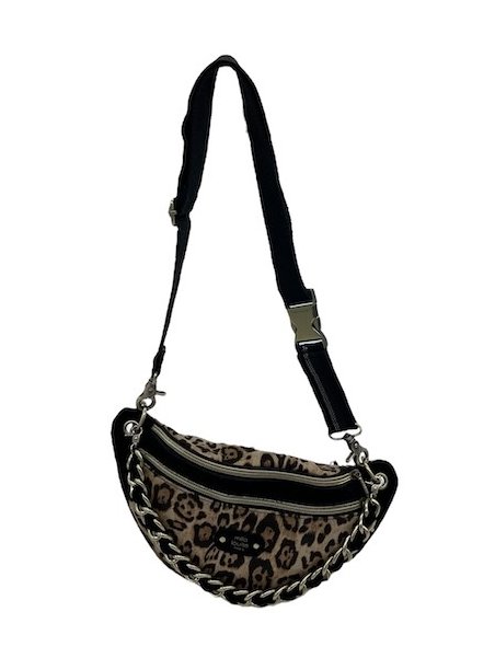 Mila Louise PETRA LP1 - TOILE/CUIR - NOIR/NU banane l petra Sacs à mains