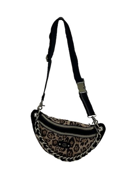 Mila Louise PETRA LP1 - TOILE/CUIR - NOIR/NU banane l petra sacs-a-mains