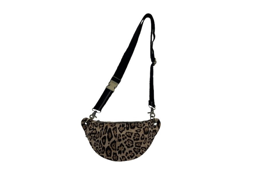 Mila Louise PETRA LP1 - TOILE/CUIR - NOIR/NU banane l petra Sacs à mains