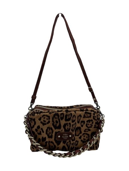 Mila Louise MAMA LP1 - TOILE/CUIR - COGNAC sac trotteur s mama Sacs à mains