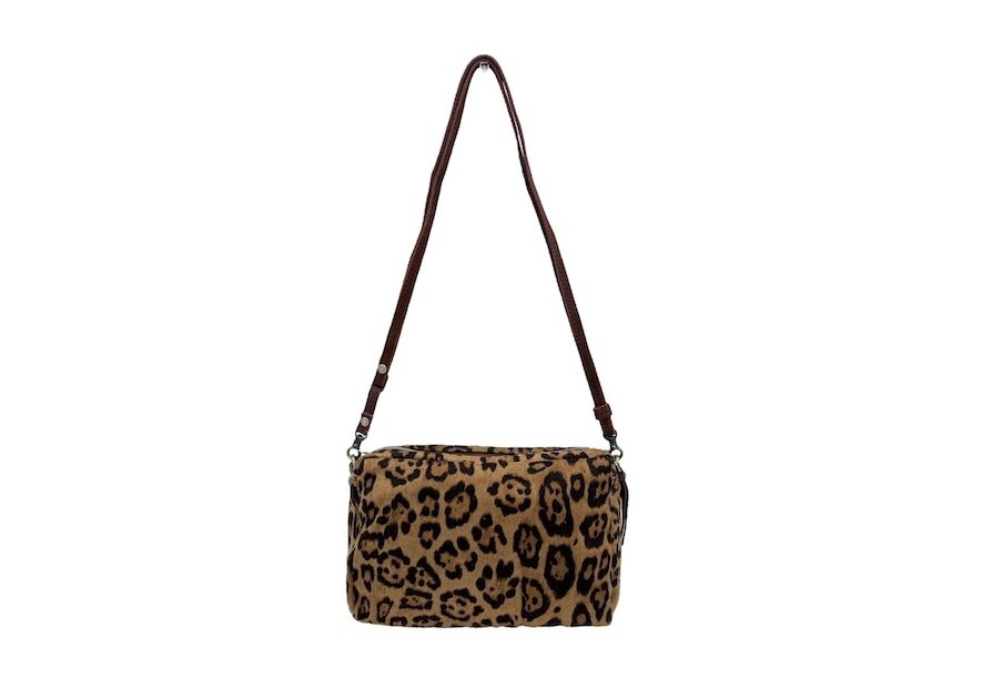 Mila Louise MAMA LP1 - TOILE/CUIR - COGNAC sac trotteur s mama Sacs à mains