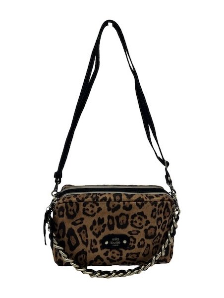 Mila Louise MAMA LP1 - TOILE/CUIR - NOIR/COG sac trotteur s mama Sacs à mains