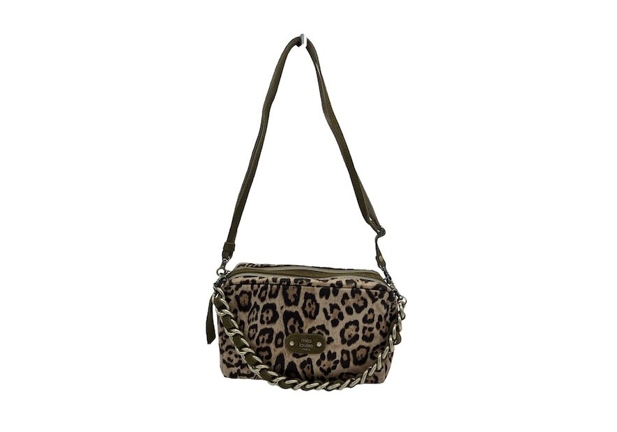 Mila Louise MAMA LP1 - TOILE/CUIR - KIWI sac trotteur s mama Sacs à mains