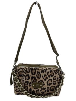 Mila Louise MAMA LP1 - TOILE/CUIR - KIWI sac trotteur s mama Sacs à mains