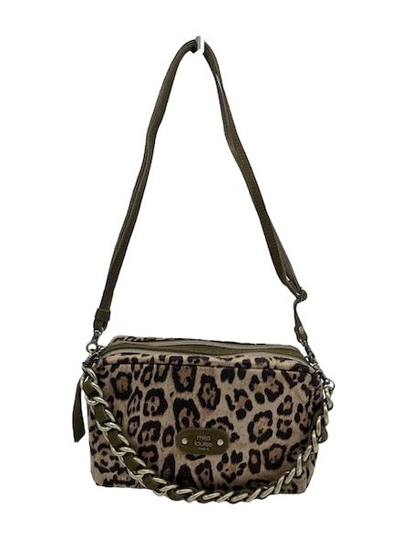 Mila Louise MAMA LP1 - TOILE/CUIR - KIWI sac trotteur s mama Sacs à mains