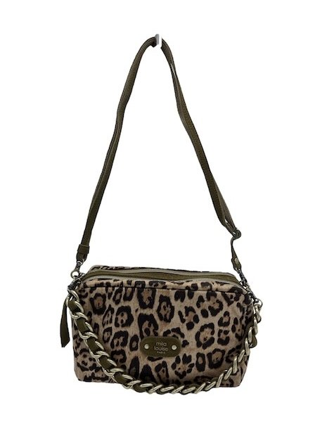 Mila Louise MAMA LP1 - TOILE/CUIR - KIWI sac trotteur s mama sacs-a-mains