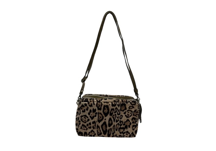 Mila Louise MAMA LP1 - TOILE/CUIR - KIWI sac trotteur s mama Sacs à mains