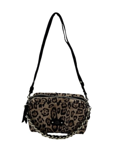 Mila Louise MAMA LP1 - TOILE/CUIR - NOIR/NUD sac trotteur s mama sacs-a-mains