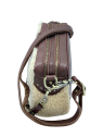 Mila Louise MAMA T - LAINE/CUIR - OCRE sac trotteur shearling mama sacs-a-mains