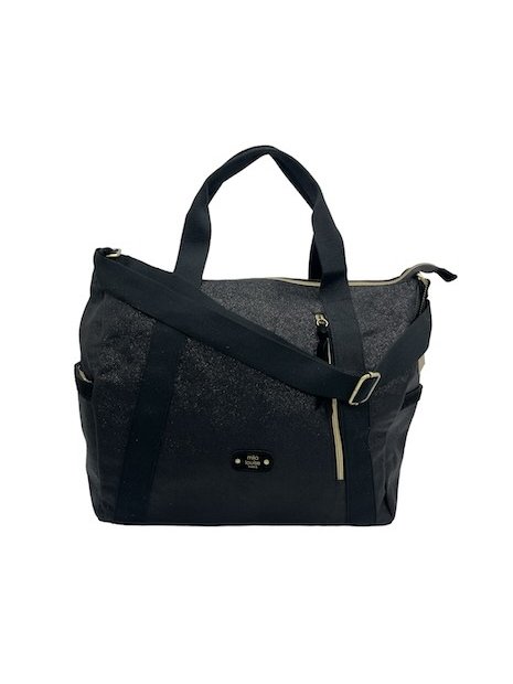 Mila Louise NICOLI AR4 - TEP ET CUIR - NOIR sac cabas a4 nicoli sacs-a-mains