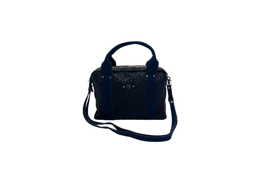 Mila Louise MAPA AR4 - TEP/CUIR - ENCRE BLEU sac porté main s bandoulière mapa Sacs à mains