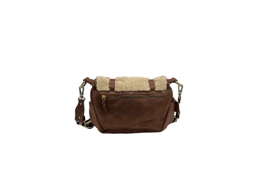 Mila Louise BAYA T - CUIR DE VACHETTE - NUDE sac a main porté travers Sacs à mains