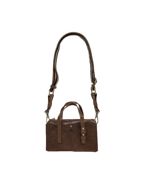 Mila Louise LYA BB - CUIR DE VACHETTE - COGN sac a main porté travers sacs-a-mains