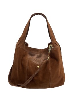 Mila Louise SHELL V - CUIR DE VACHETTE - COG sac shopping porté épaule shopping