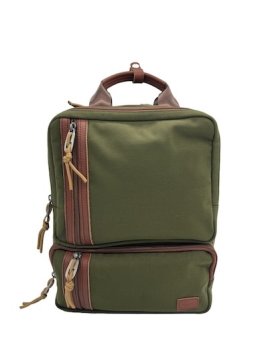 sir edward SIGMA - TOILE/CUIR - KAKI sac à dos ordi 15" sigma Sac business