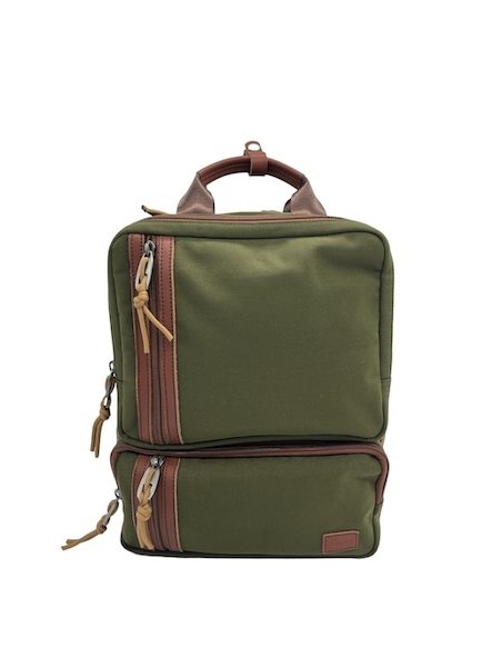 sir edward SIGMA - TOILE/CUIR - KAKI sac à dos ordi 15" sigma Sac business