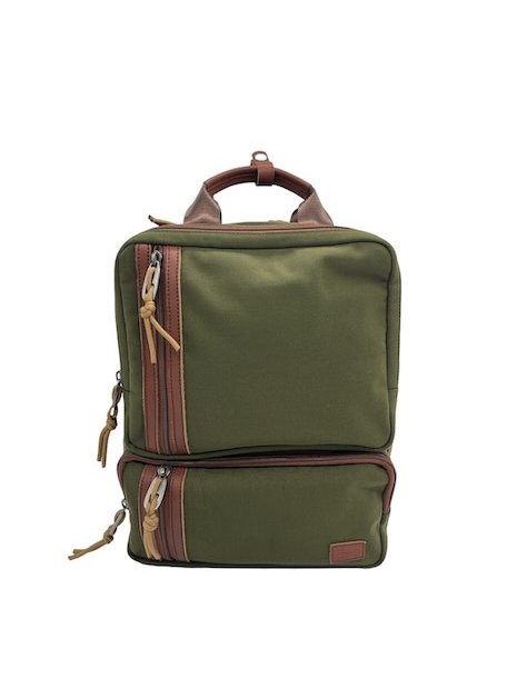 sir edward SIGMA - TOILE/CUIR - KAKI sac à dos ordi 15" sigma sac-business