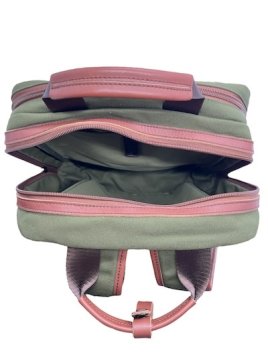 sir edward SIGMA - TOILE/CUIR - KAKI sac à dos ordi 15" sigma Sac business