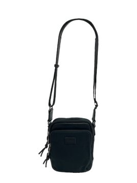 sir edward GAMMA - TOILE/CUIR - NOIR sac homme zip gamma sac h zip