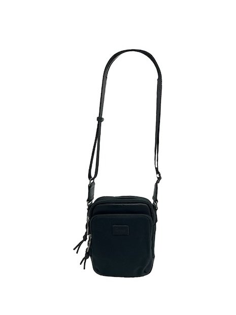 sir edward GAMMA - TOILE/CUIR - NOIR sac homme zip gamma sac-h-zip