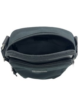 sir edward GAMMA - TOILE/CUIR - NOIR sac homme zip gamma sac h zip