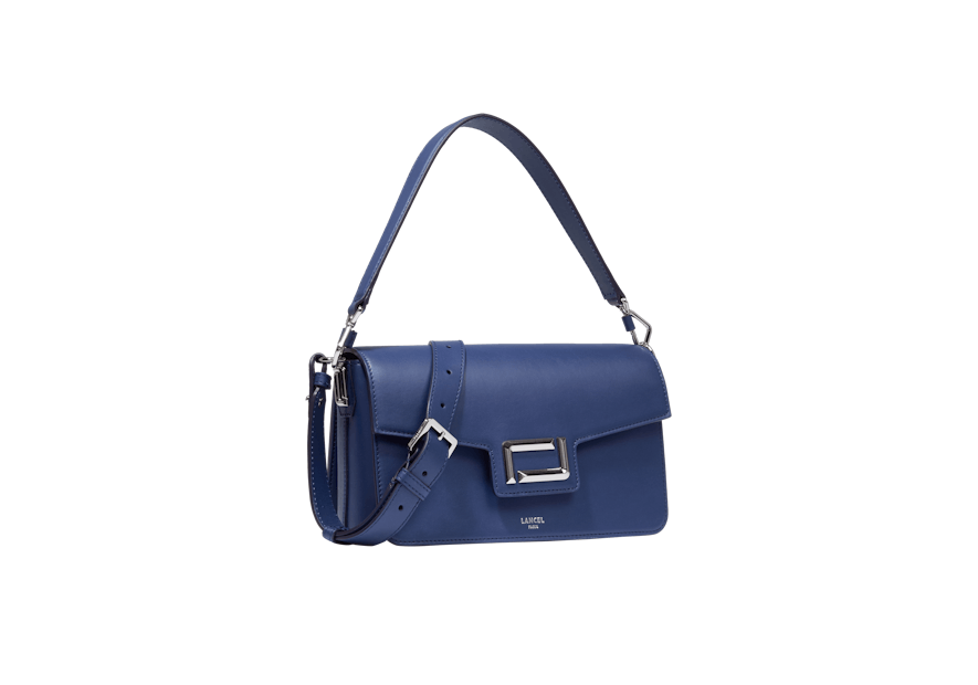 Lancel A13149 - CUIR DE VACHETTE - BLEU sac à rabat m angele Sacs à mains