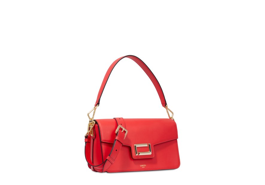 Lancel A13149 - CUIR DE VACHETTE - ROUG sac à rabat m angele Sacs à mains