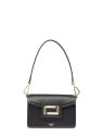 Lancel A13275 - CUIR DE VACHETTE - NOIR sac a rabat mini angele sacs-a-mains